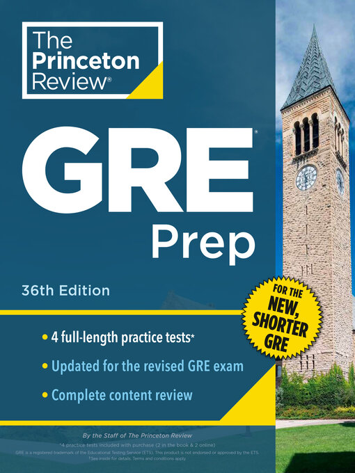 Title details for Princeton Review GRE Prep, 3 by The Princeton Review - Available